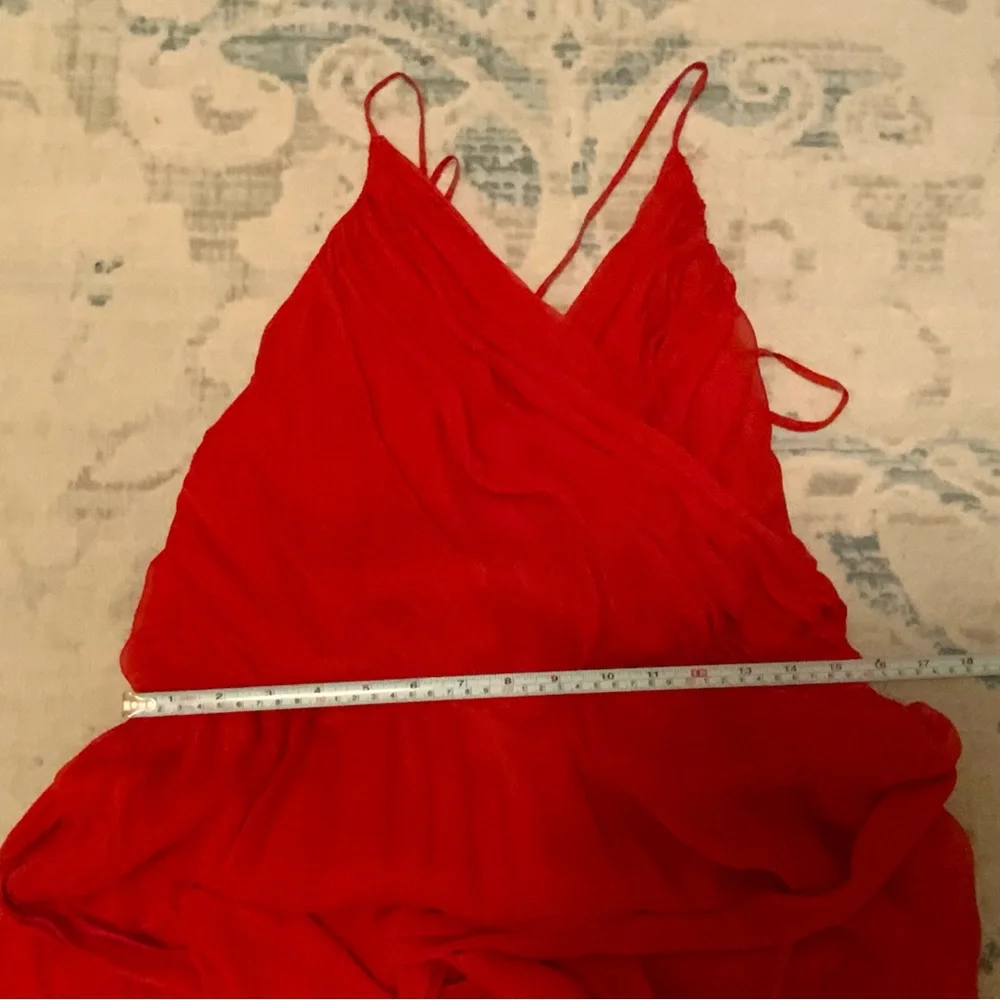 Haute Hippie Red STUNNING VNECK Dress - Picture 5 of 10